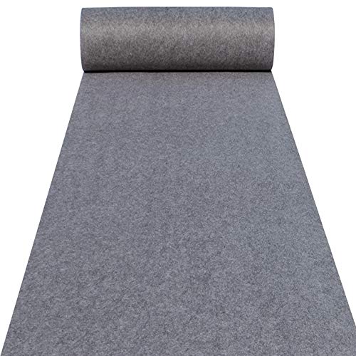 MBHHU Gangläufer for Hochzeiten, Hochzeitsgangläufer, Hochzeitsteppiche, unverzichtbare Hochzeitsdekoration for drinnen und draußen, traumhafte(Grey,100x1000cm) von MBHHU