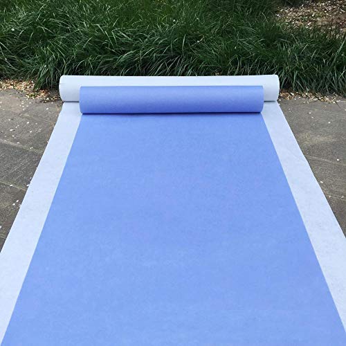 MBHHU Gangläufer for Hochzeiten, Hochzeitsgangläufer, Hochzeitsteppiche, unverzichtbare Hochzeitsdekoration for drinnen und draußen, traumhafte(Light-Blue,100x2000cm) von MBHHU