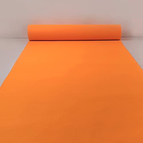 MBHHU Gangläufer for Hochzeiten, Hochzeitsgangläufer, Hochzeitsteppiche, unverzichtbare Hochzeitsdekoration for drinnen und draußen, traumhafte(Orange,120x2000cm) von MBHHU