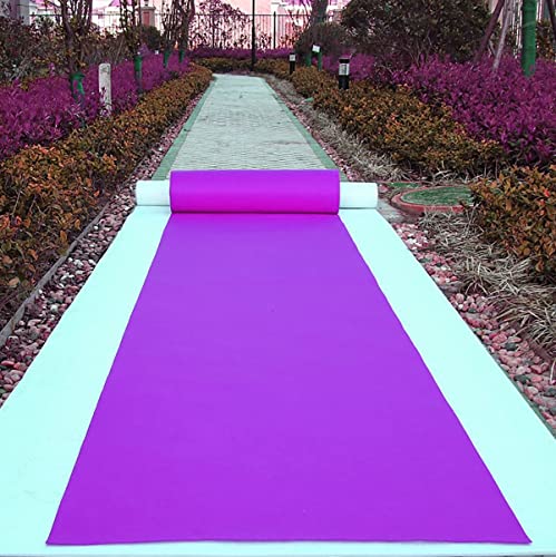 MBHHU Gangläufer for Hochzeiten, Hochzeitsgangläufer, Hochzeitsteppiche, unverzichtbare Hochzeitsdekoration for drinnen und draußen, traumhafte(Purple,100x2000cm) von MBHHU