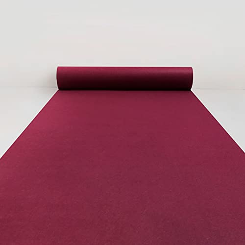 MBHHU Gangläufer for Hochzeiten, Hochzeitsgangläufer, Hochzeitsteppiche, unverzichtbare Hochzeitsdekoration for drinnen und draußen, traumhafte(Wine,60x500cm) von MBHHU
