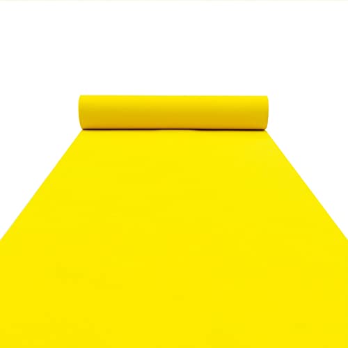 MBHHU Gangläufer for Hochzeiten, Hochzeitsgangläufer, Hochzeitsteppiche, unverzichtbare Hochzeitsdekoration for drinnen und draußen, traumhafte(Yellow,60x500cm) von MBHHU