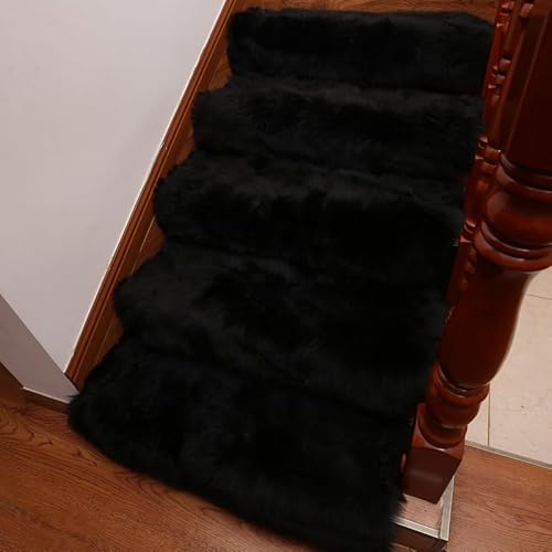 MBHHU Gangläufer for Hochzeiten, Hochzeitsteppich, Dicker, Rutschfester Event-Gangteppich, Gangläufer-Teppichrolle for Strandhochzeiten im Innen- und Außenbereich(Black,25 * 85 cm) von MBHHU