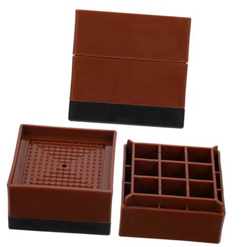 MBHHU Tischerhöhungen, Betterhöhungen aus Holz, robuste Möbelerhöhungsblöcke for Couch, Stuhl und Tisch, einfach zu installierende Bettlifte for mehr Stauraum von MBHHU