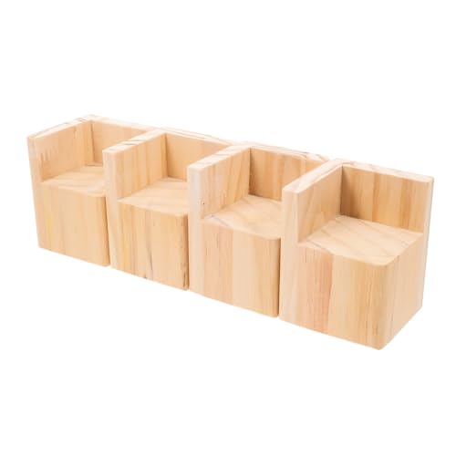 MBHHU Tischerhöhungen, Betterhöhungen aus Holz, robuste Möbelerhöhungsblöcke for Couch, Stuhl und Tisch, einfach zu installierende Bettlifte for mehr Stauraum von MBHHU