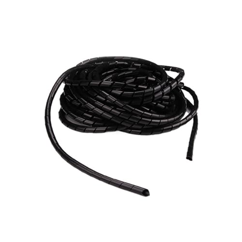 Spiralkabelwicklung, Spiralwicklung, Abdeckungsrohr, Wickelkabel, Rohrschutz, flexible Spiralleitungswicklung, Drahtkabelschutz, Organizer, Rohrabdeckung(Black,18mm ID 4 Meters) von MBHHU