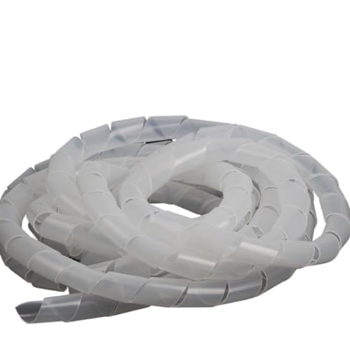 Spiralkabelwicklung, Spiralwicklung, Abdeckungsrohr, Wickelkabel, Rohrschutz, flexible Spiralleitungswicklung, Drahtkabelschutz, Organizer, Rohrabdeckung(Clear,12mm(6 meters)) von MBHHU