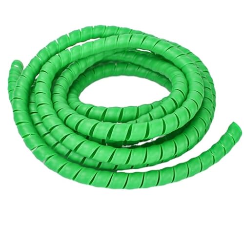 Spiralkabelwicklung, Spiralwicklung, Abdeckungsrohr, Wickelkabel, Rohrschutz, flexible Spiralleitungswicklung, Drahtkabelschutz, Organizer, Rohrabdeckung(Green,40mm) von MBHHU