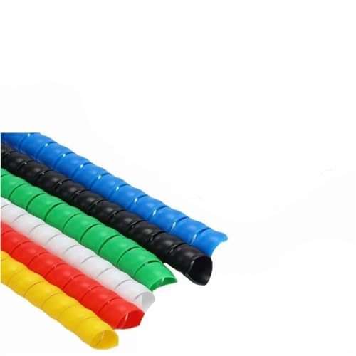 Spiralkabelwicklung, Spiralwicklung, Abdeckungsrohr, Wickelkabel, Rohrschutz, flexible Spiralleitungswicklung, Drahtkabelschutz, Organizer, Rohrabdeckung(Green,ID 8mm) von MBHHU