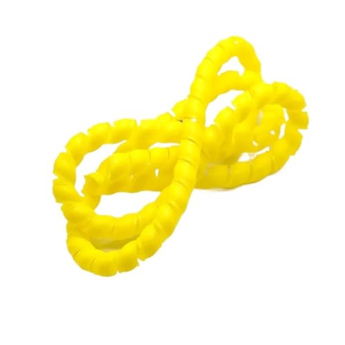 Spiralkabelwicklung, Spiralwicklung, Abdeckungsrohr, Wickelkabel, Rohrschutz, flexible Spiralleitungswicklung, Drahtkabelschutz, Organizer, Rohrabdeckung(Yellow,ID 45mm 1 Meter) von MBHHU