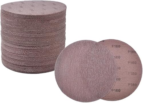 Trockenbau-Schleifgitter-Set, Gitterschleifblätter, Klett-Metallschleifstreifen, staubfreies Gitterschleifen for Handschleifen, Schwingschleifer(100grit) von MBHHU