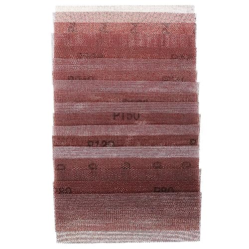 Trockenbau-Schleifgitter-Set, Gitterschleifblätter, Klett-Metallschleifstreifen, staubfreies Gitterschleifen for Handschleifen, Schwingschleifer(320grit) von MBHHU