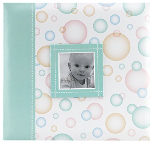 MBI von MCS Baby Sammelalbum im Patchwork-Design, 30,5 cm auf 30,5 cm, Farbe blau grün von MCS