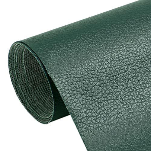 1 Stück 50 x 137 cm DIY Selbstklebende Leder-Flicken Fix Patch Sofa Reparatur Subsidies PU Stoff Aufkleber PU Leder Patches (dunkelgrün) von MBLUE