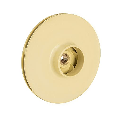 MBLUE Wasserpumpenlaufrad PPO Kunststoff Haushalt selbstansaugende Zentrifugaldruckwasser Edelstahlpumpe mechanisches Reparaturteil (130X10MM) von MBLUE