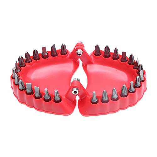 Zahnprothesenbohrer Halter Schraubendreher Bit Set Bithalter für Bohrzähne Modelldesign passend für 1/4 Zoll Sechskant-Bit und Antriebs-Bit-Adapter (mit Bohrer) von MBLUE