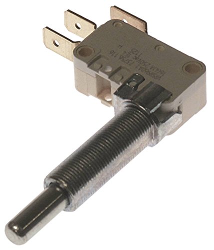 MBM-Italien Mikroschalter VRSRE1DA1 für FEM109, FGP050, FEP050, FGP080, FEP080 mit Druckstift 1-polig 16A L2 42mm L1 15mm M10x0,75 von MBM-Italien