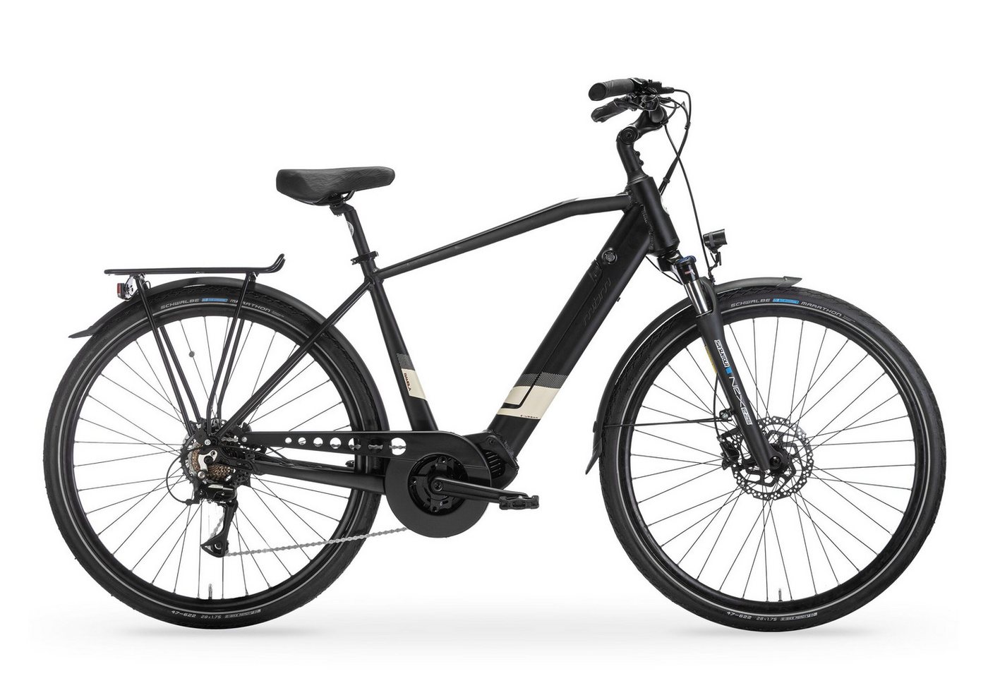 MBM E-Bike, 7 Gang, Kettenschaltung, 360 Wh Akku, Elektro-Citybike 28 Zoll RAMBLA Man von MBM