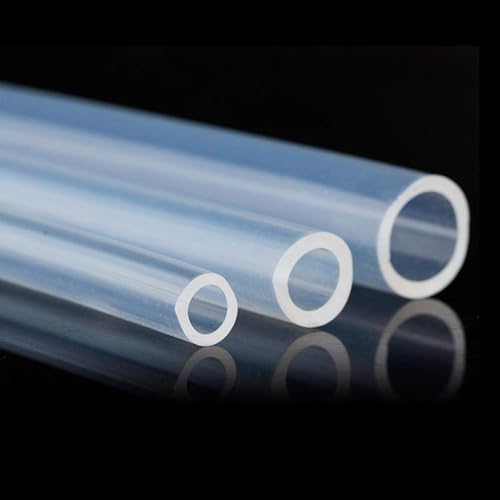 Silikonschlauch 2mm Gummischlauch Trinkwasserschlauch Aquarium Schlauch Blubberschlauch Flexibler Transparenter Wasser-Luftschlauch Innen-Außen: 2mm - 4mm Länge: 2 m von MBMYUCKY