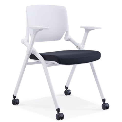 Klappbarer Konferenzraumstuhl mit Rädern und Paddel, ergonomischer Netzrückenlehne und Armlehnen for Besprechungs-, Konferenz-, Empfangs-, Schulungsräume und Home-Office-Schreibtisch-Klappstuhl(Black) Klappbarer Konferenzraumstuhl mit Rädern und Paddel, ergonomischer Netzrückenlehne und Armlehnen for Besprechungs-, Konferenz-, Empfangs-, Schulungsräume und Home-Office-Schreibtisch-Klappstuhl(Black) von MBNKMEBU