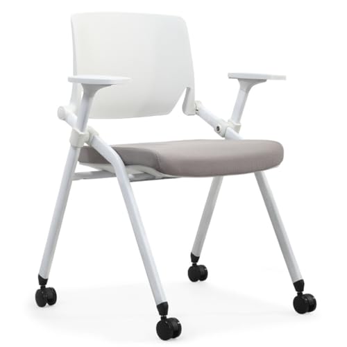 Klappbarer Konferenzraumstuhl mit Rädern und Paddel, ergonomischer Netzrückenlehne und Armlehnen for Besprechungs-, Konferenz-, Empfangs-, Schulungsräume und Home-Office-Schreibtisch-Klappstuhl(Grey) Klappbarer Konferenzraumstuhl mit Rädern und Paddel, ergonomischer Netzrückenlehne und Armlehnen for Besprechungs-, Konferenz-, Empfangs-, Schulungsräume und Home-Office-Schreibtisch-Klappstuhl(Grey) von MBNKMEBU