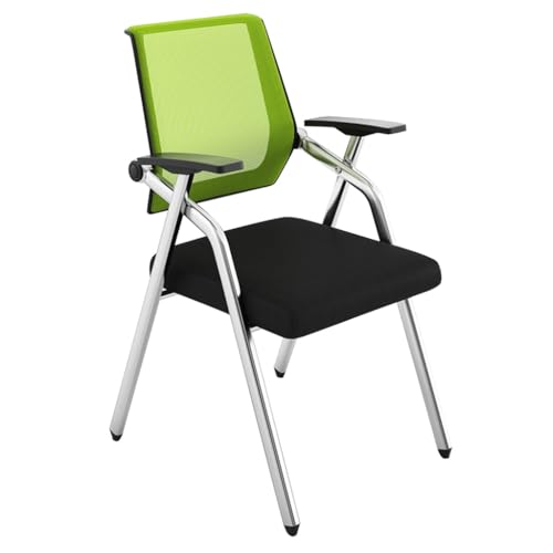 MBNKMEBU Faltbarer und stapelbarer Büro-Empfangsgast mit ergonomischem Design for Schutz der Wirbelsäule for Schulungsräume und Homeoffice(Groen,A) von MBNKMEBU