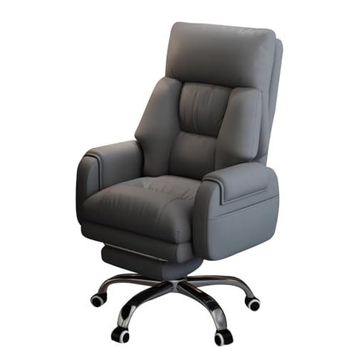 MBNKMEBU Home-Office-Stuhl, ergonomische Arbeitsstühle mit Armlehnen, Computerstühle mit hoher Rückenlehne, Chefsessel for das Home-Office(Grey) von MBNKMEBU