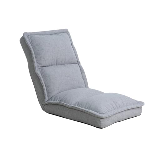 MBNKMEBU Klappbarer Sofastuhl, Lazy-Schlafsofa, 42 Positionen, Verstellbarer Boden-Lazy-Stuhl, Gaming-Bodenstühle for Erwachsene, Meditation, Wohnzimmer(Grey,L) von MBNKMEBU