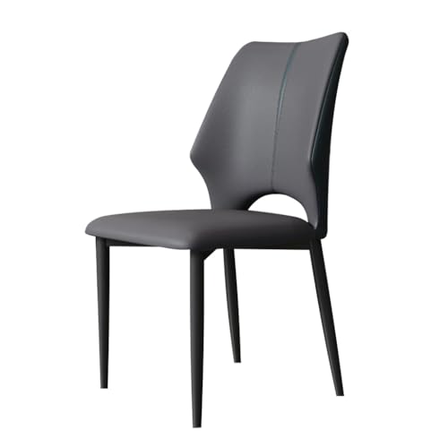 MBNKMEBU Moderne gepolsterte Küchenstühle mit hoher Rückenlehne, bequemer Sitz, moderner Esszimmerstuhl im Mid-Century-Stil for das Wohnzimmerbüro(Grey) von MBNKMEBU
