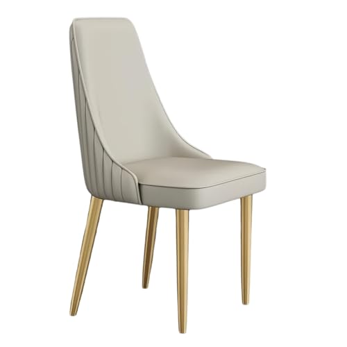 MBNKMEBU Moderner gepolsterter Esszimmerstuhl, Küchenstühle mit Metallbeinen, Akzent-Seitenstühle for Küche, Esszimmer, Wohnzimmer(Light Gray) von MBNKMEBU