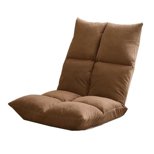 MBNKMEBU Window Lazy Lounge Chairs Sitz Einzelsofa Klappbarer Liegestuhl, Klappbarer Sechsgang-Verstellbarer Lazy Sofasitz Couch Liege for Zuhause(Bruin) von MBNKMEBU