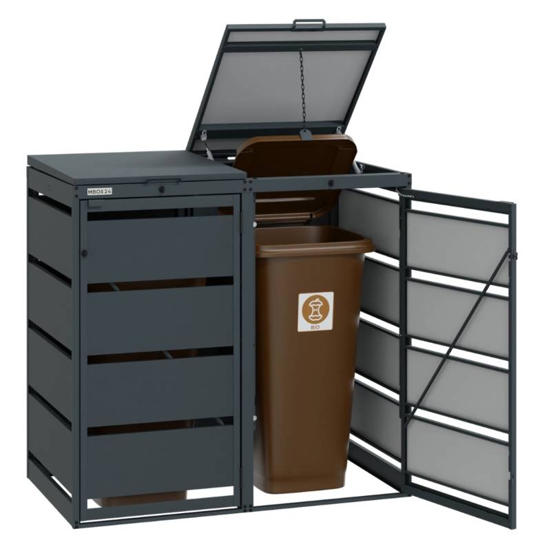 MBOX24 MBX Mülltonnenbox C-120-2-7016 von MBOX24