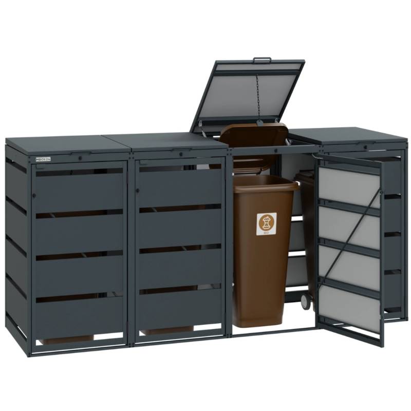 MBOX24 MBX Mülltonnenbox C-120-4-7016 von MBOX24