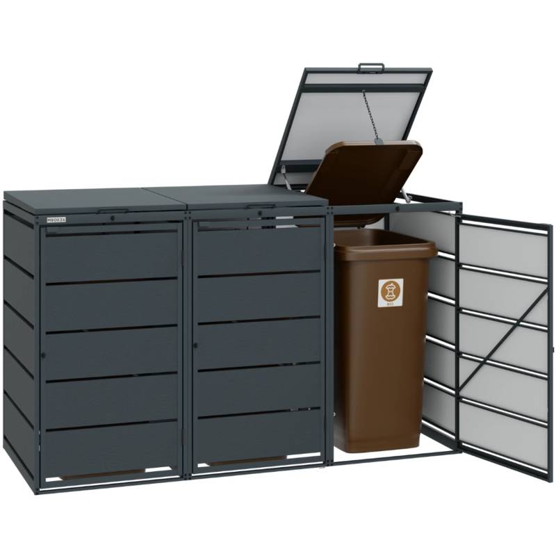 MBOX24 MBX Mülltonnenbox C-240-3-7016 von MBOX24