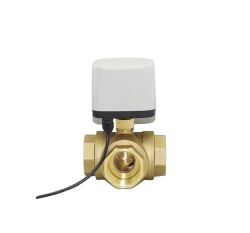 2/3-Wege-Motorkugelhahn AC220V DC12/24V Elektrischer Kugelhahn Dreidraht-Zweiwegesteuerung DN15 DN20 DN25 DN32 DN40 DN50(DN20,DC 24V_THREE-WAY) von MBPAIHOP