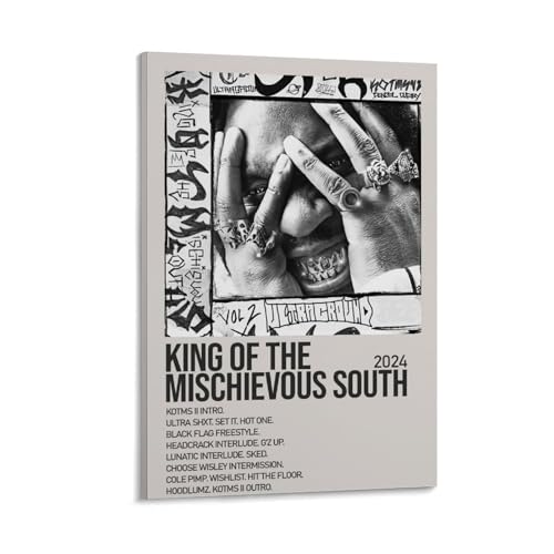 MBRAIKEG Denzel Curry King of The Mischievous South Vol. 2-Album, Song-Poster, Musik, Künstler, Album, Leinwand, dekorative Wandkunst, Wanddekoration, Rahmenstil, 40 x 60 cm MBRAIKEG Denzel Curry King of The Mischievous South Vol. 2-Album, Song-Poster, Musik, Künstler, Album, Leinwand, dekorative Wandkunst, Wanddekoration, Rahmenstil, 40 x 60 cm von MBRAIKEG