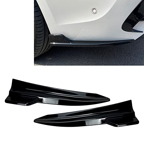 Auto Vordere Zurück Stoßstange für BMW 3-Series G20 G21 M-Sport M340i 2019 2020 2021, Seite Spoiler Diffusor Splitter Frontspoiler Car Styling Karosserie-Anbauteile,A Glossy Black von MBROS