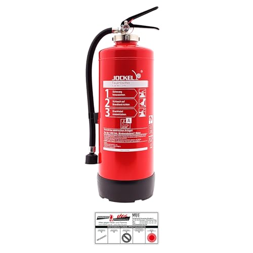 9Liter Gel-Feuerlöscher Gellöscher Sonderlöscher für Lithium-Ionen-Akkus DIN EN 3, GS + Wandhalter + Standfuß, 8 A = 4 LE Feuerlöscher mit Instandhaltungsnachweis von MBS-FIRE von MBS-FIRE - Brandschutzfachhandel