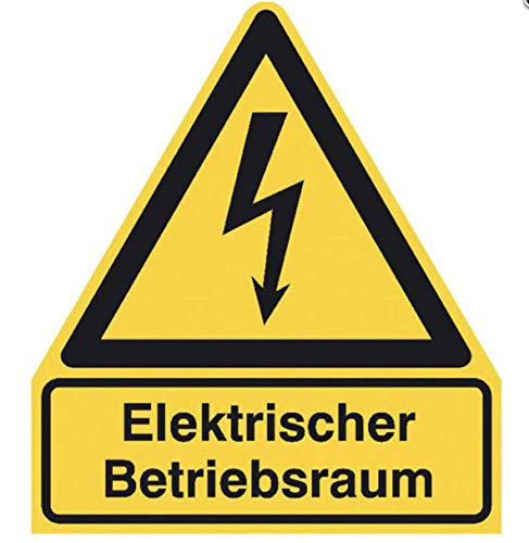 Aufkleber "elektrischer Betriebsraum" Schild ISO7010 ASR gelb 210x245mm Aufkleber "elektrischer Betriebsraum" Schild ISO7010 ASR gelb 210x245mm von Sdove
