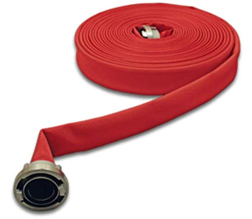 Feuerlöschschlauch mit Storz-Kupplung DIN 14811 Feuerwehrschlauch rot Storz B/C, Größe: B75-20m, Farbe: rot 3F chemikalienbest. von MBS-FIRE - Brandschutzfachhandel