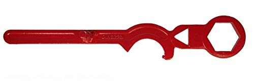 MBS-FIRE® Hydrantenschlüssel Typ B DIN 3223, Rot, Stahl, C-Form, Mechanisch, Unpoliert, WRENCH, Schlüssel, 2077149031 von MBS-FIRE - Brandschutzfachhandel