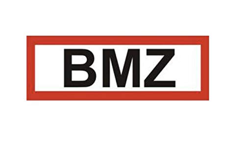 Schild BMZ Brandmeldezentrale selbstklebende Kunststoffplatte nach DIN 14406 von MBS-FIRE® von MBS-FIRE - Brandschutzfachhandel