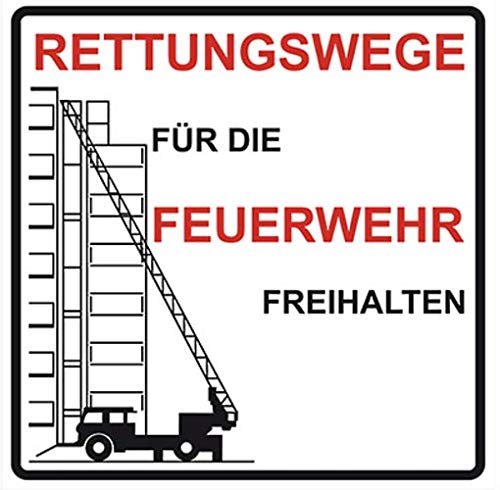 Schild Feuerwehrzufahrt Rettungsweg für die Feuerwehr freihalten 50x50cm von MBS-FIRE Schild Feuerwehrzufahrt Rettungsweg für die Feuerwehr freihalten 50x50cm von MBS-FIRE von MBS-FIRE - Brandschutzfachhandel