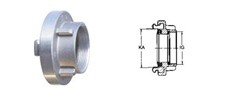 Storz Festkupplung Innengewinde IG 3/4"-4" A B C D Feuerwehr DIN 14307 ALU PN16 von MBS-FIRE®, Größe: C 1" IG von MBS-FIRE - Brandschutzfachhandel