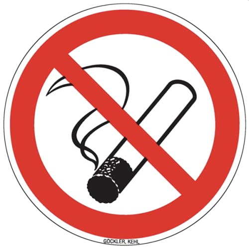 Aufkleber "Rauchen verboten" Ø 10cm Folie selbstklebend Rauchverbot DIN BGV Aufkleber "Rauchen verboten" Ø 10cm Folie selbstklebend Rauchverbot DIN BGV von MBS FIRE