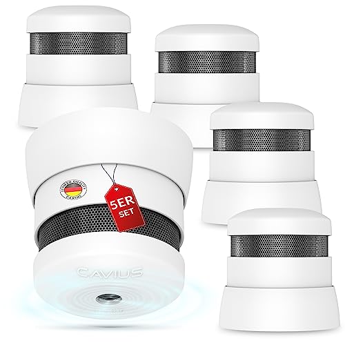 Cavius Rauchwarnmelder x5 mit 10 Jahren Garantie und fest eingebauter 10- Jahres Lithium Batterie Modell 2007 Der kleinste Rauchmelder der Welt Cavius Rauchwarnmelder x5 mit 10 Jahren Garantie und fest eingebauter 10- Jahres Lithium Batterie Modell 2007 Der kleinste Rauchmelder der Welt von MBS FIRE