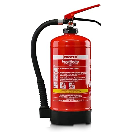 Feuerlöscher Protex FBDP3 3l ABF Fettbrand inkl. Halterung und Plakette 21A=6LE von MBS FIRE