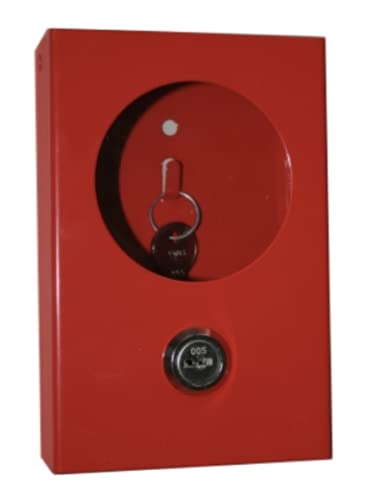 Notschlüsselkasten Schlüsselkasten mit Glasscheibe rot inkl. 2 Schlüsseln von MBS FIRE