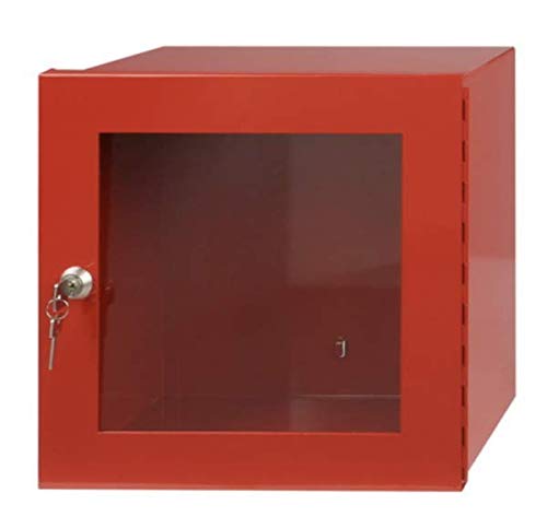 XXL Notschlüsselkasten Schutzkasten mit Glasscheibe rot 30x30x15cm Notfallkasten von MBS FIRE