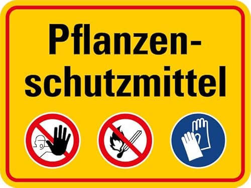 Aufkleber Warnung „Pflanzenschutzmittel - Unbefugten ist der Zutritt verboten!“ Verbot Schild Folie selbstklebend | Größe wählbar Made in Germany, Größen Name: 20x15 cm Aufkleber Warnung „Pflanzenschutzmittel - Unbefugten ist der Zutritt verboten!“ Verbot Schild Folie selbstklebend | Größe wählbar Made in Germany, Größen Name: 20x15 cm von MBS SIGNS
